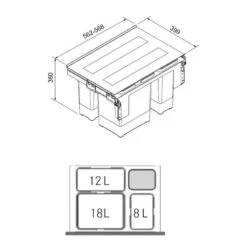 Franke Einbau-Abfallsammler Sorter Garbo 60-3 5 Franke Einbau-Abfallsammler Sorter Garbo 60-3 -Spulen Pro Verkauf franke einbau abfallsammler sorter garbo 60 33