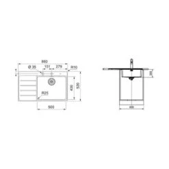 Franke Einbauspüle Mythos MYX 211 A Edelstahl 6 Franke Einbauspüle Mythos MYX 211 A Edelstahl -Spulen Pro Verkauf franke einbaubecken mythos myx 211 a edelstahl gebuerstet3