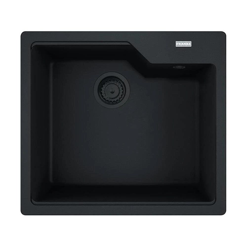 Franke Einbaubecken Urban UBG 610-56 Fragranit Black Matt - Black Collection, Drehknopfventil 1 Franke Einbaubecken Urban UBG 610-56 Fragranit Black Matt - Black Collection, Drehknopfventil