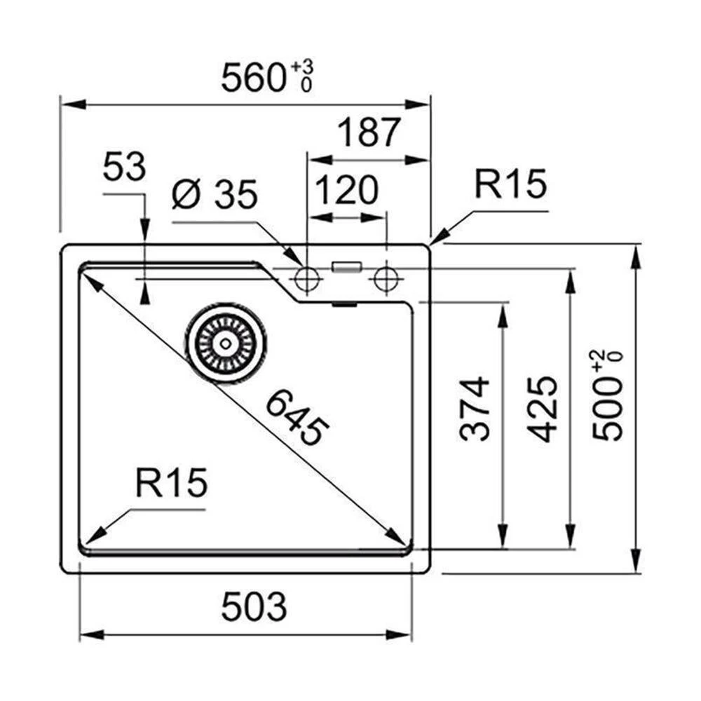 Franke Einbaubecken Urban UBG 610-56 Fragranit Black Matt - Black Collection, Drehknopfventil 2 Franke Einbaubecken Urban UBG 610-56 Fragranit Black Matt - Black Collection, Drehknopfventil – Bild 2