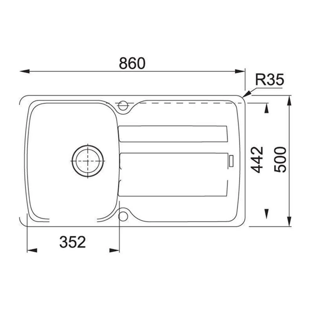 Franke Einbauspüle Antea AZG 611 Fragranit+ 2 Franke Einbauspüle Antea AZG 611 Fragranit+ – Bild 2