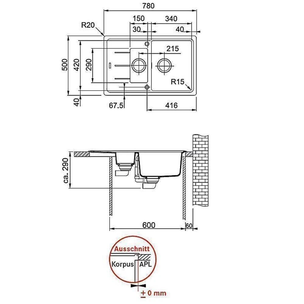 Franke Einbauspüle Basis BFG 651-78 Fragranit+ 3 Franke Einbauspüle Basis BFG 651-78 Fragranit+ – Bild 3