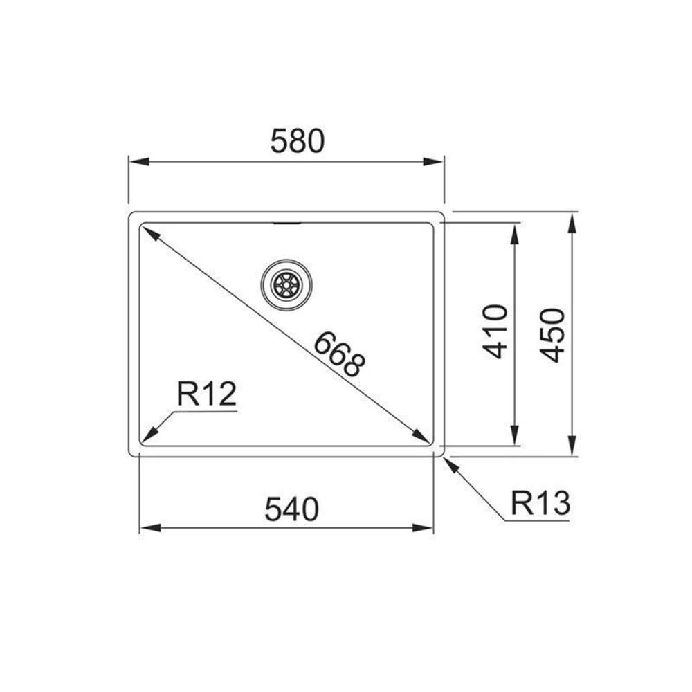 Franke Einbauspüle Franke Box BXX 210/110-54 Edelstahl 2 Franke Einbauspüle Franke Box BXX 210/110-54 Edelstahl – Bild 2