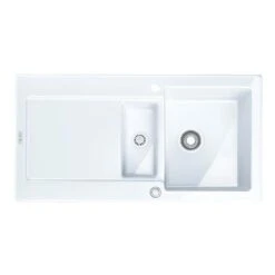 Franke Einbauspüle Maris MRK 651-100 Fraceram, Druckknopfventil