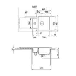 Franke Einbauspüle Maris MRK 651-100 Fraceram, Druckknopfventil -Spulen Pro Verkauf franke einbauspuele maris mrk 651 100 fraceram druckknopfventil3