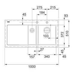 Franke Einbauspüle Mythos MTK 651-100 Fraceram, Druckknopfventil -Spulen Pro Verkauf franke einbauspuele mythos mtk 651 100 fraceram druckknopfventil3