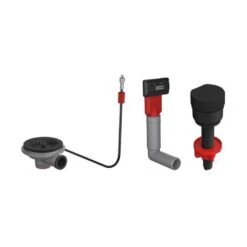 Franke Schwarzes Ventilset Mit Drehknopf Und Eckigem Überlauf