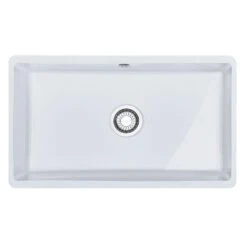 Franke Unterbaubecken Kubus KBK 110-70 Fraceram, Druckknopfventil