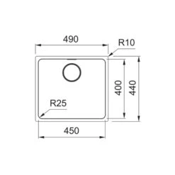 Franke Unterbaubecken Mythos MYX 110-45 Edelstahl Gebürstet -Spulen Pro Verkauf franke unterbaubecken mythos myx 110 45 edelstahl gebuerstet3