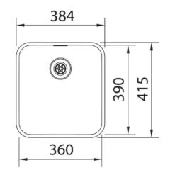 Franke Unterbauspüle Epos EOX 110-36 Edelstahl -Spulen Pro Verkauf franke unterbauspuele epos eox 110 36 edelstahl3