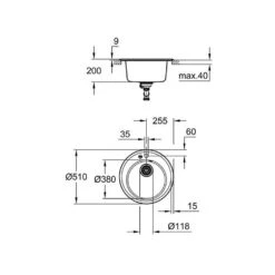 Grohe Einbaubecken K200 50-C 51 1.0 -Spulen Pro Verkauf grohe einbaubecken k200 50 c 51 103