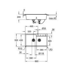 Grohe Einbaubecken K500 90-C 86/50 2.0 -Spulen Pro Verkauf grohe einbaubecken k500 90 c 86 50 203