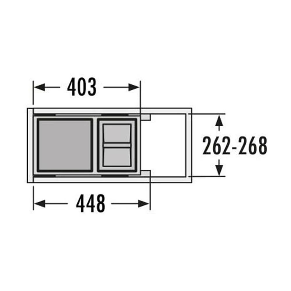 Hailo Abfallsammler 3610871 Cargo 300 15 Und 10 L. Dunkelgrau 2 Hailo Abfallsammler 3610871 Cargo 300 15 Und 10 L. Dunkelgrau – Bild 2