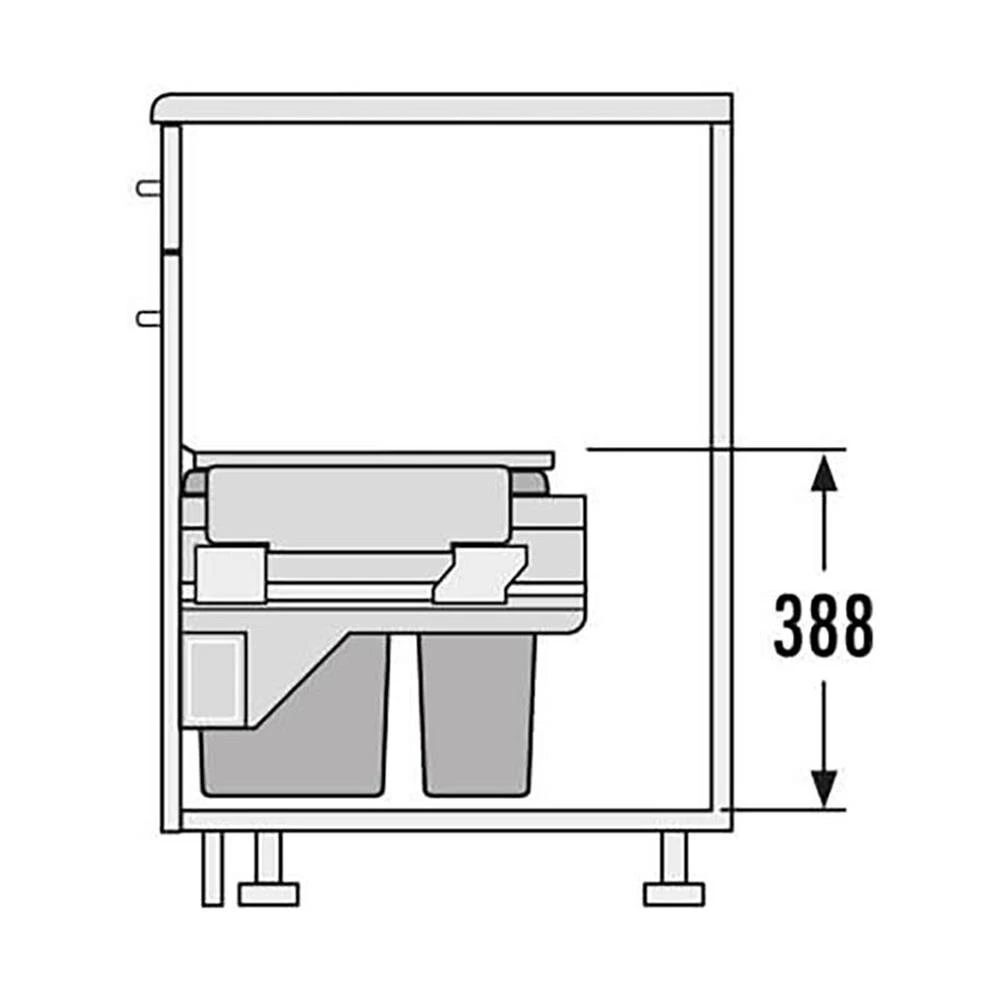 Hailo Abfallsammler 3610871 Cargo 300 15 Und 10 L. Dunkelgrau 3 Hailo Abfallsammler 3610871 Cargo 300 15 Und 10 L. Dunkelgrau – Bild 3