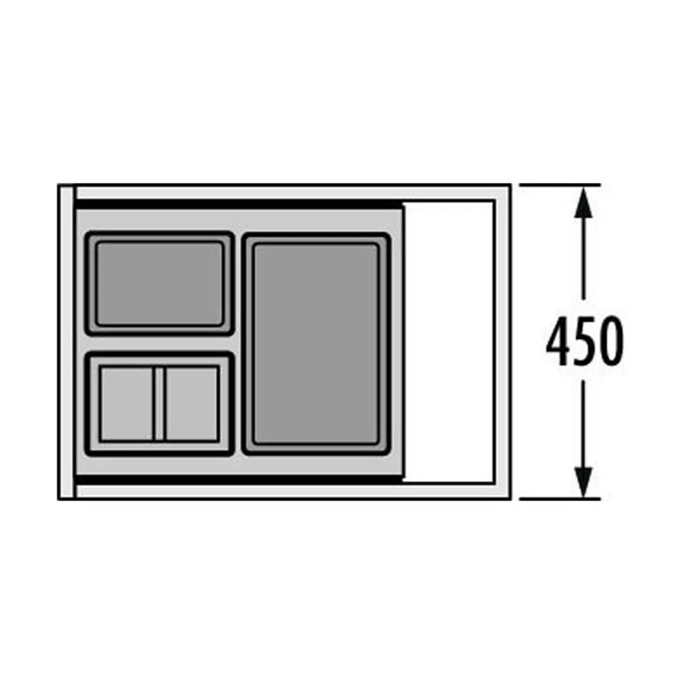 Hailo Abfallsammler 3620461 Separato K 450 18/8/8/D 3 Hailo Abfallsammler 3620461 Separato K 450 18/8/8/D – Bild 3