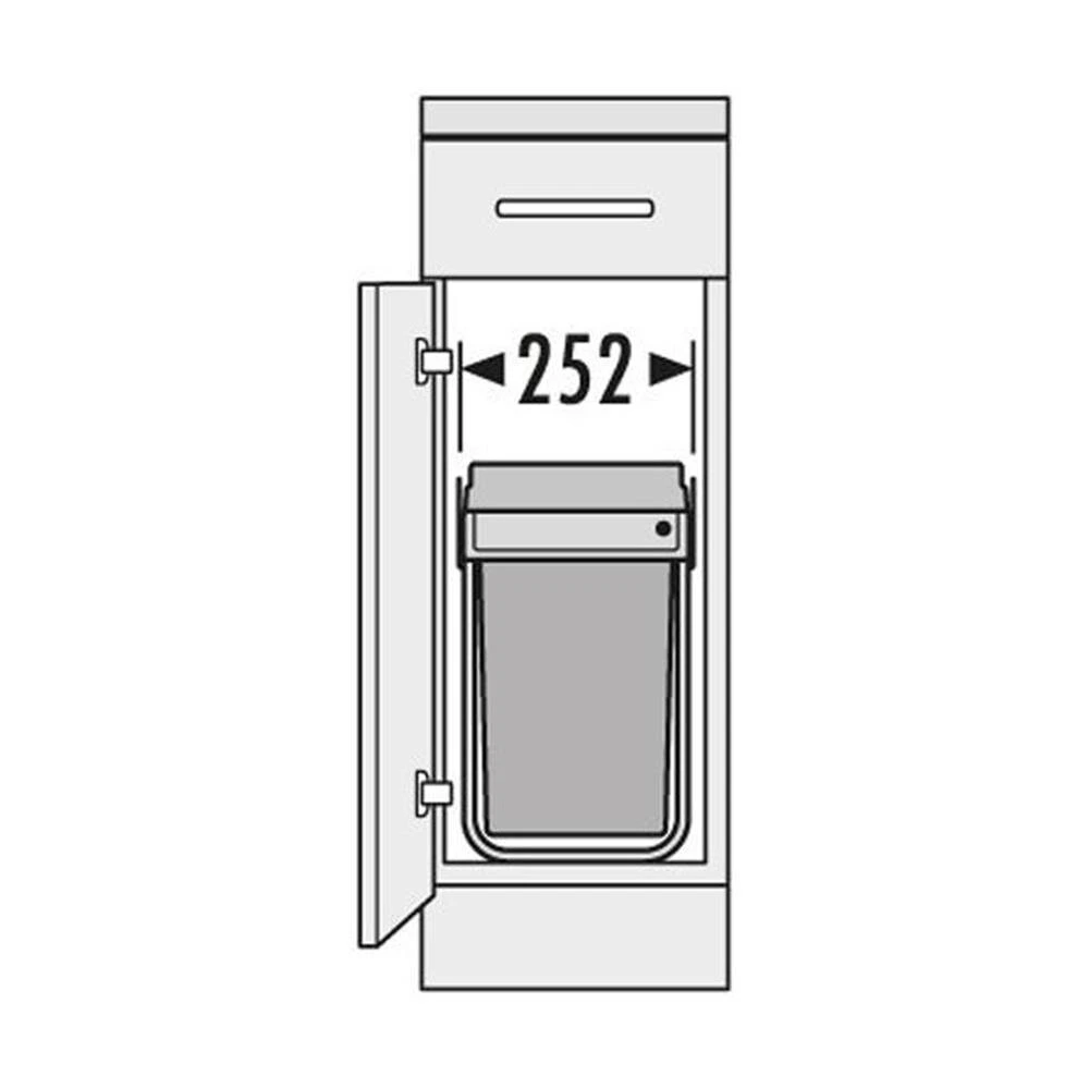 Hailo Abfallsammler 3650101 Tandem 15/15 Dunkelgrau 3 Hailo Abfallsammler 3650101 Tandem 15/15 Dunkelgrau – Bild 3