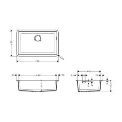 Hansgrohe Unterbauspüle 660 S510-U660 6 Hansgrohe Unterbauspüle 660 S510-U660 -Spulen Pro Verkauf hansgrohe unterbauspuele 660 s510 u6603
