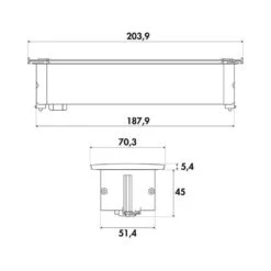 Naber Kapsa-USB, Steckdosenelement, Mit Französischen Steckdosen, Edelstahlfarbig -Spulen Pro Verkauf kapsa usb steckdosenelement mit franzoesischen steckdosen edelstahlfarbig5