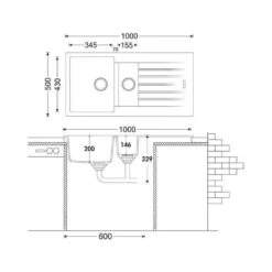 Naber Einbauspüle Angola 150 Cin-Nagranit -Spulen Pro Verkauf naber einbauspuele angola 150 cin nagranit3