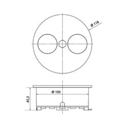 Naber Einbausteckdose Duplex USB A+C, Rund, Mit Schukosteckdose -Spulen Pro Verkauf naber einbausteckdose duplex usb a c rund mit schukosteckdose3