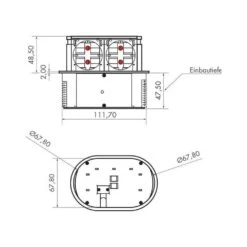 Naber Einbausteckdose Piccolino -Spulen Pro Verkauf naber einbausteckdose piccolino4