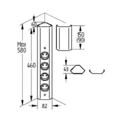 Naber Steckdose Mira Eck Small 1, Schwarz Matt -Spulen Pro Verkauf naber steckdose mira eck small 1 schwarz matt3