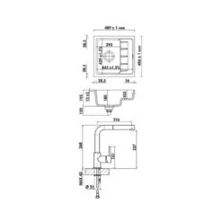 Naber Unterbauspülen-Set PickUP U Keramik Schiefer Und Armatur Arco 2 Chrom Hochdruck -Spulen Pro Verkauf naber unterbauspuelen set pickup u keramik schiefer und armatur arco 2 chrom hochdruck5