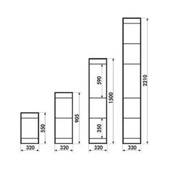 Naber YouK Regalsystem, T 320 Mm -Spulen Pro Verkauf naber youk regalsystem t 320 mm3