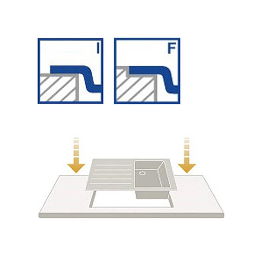 Oulin Einbauspüle OL0313 (440 X 470) 1 B 5 Oulin Einbauspüle OL0313 (440 X 470) 1 B – Bild 5