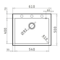 Pyramis Einbauspüle ISTROS (61x50) 1B Pyragranite -Spulen Pro Verkauf pyramis einbauspuele istros 61x50 1b pyragranite3