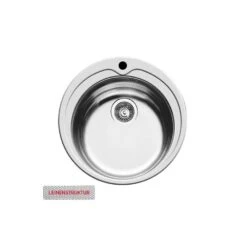 Pyramis Einbauspüle KIBA Einbauspüle, Edelstahl Leinen