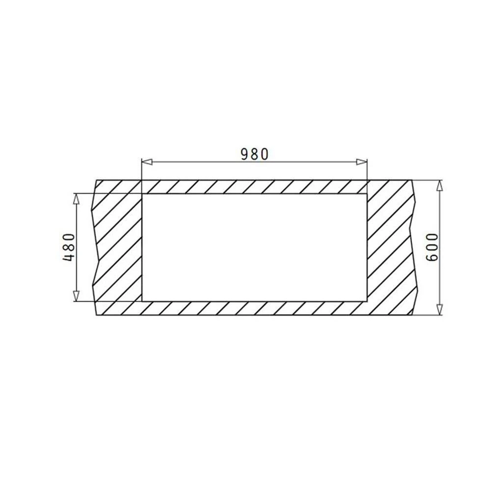 Pyramis Einbauspüle SPARTA (100X50) 1 1/2B 1 D Leinen 3 Pyramis Einbauspüle SPARTA (100X50) 1 1/2B 1 D Leinen – Bild 3
