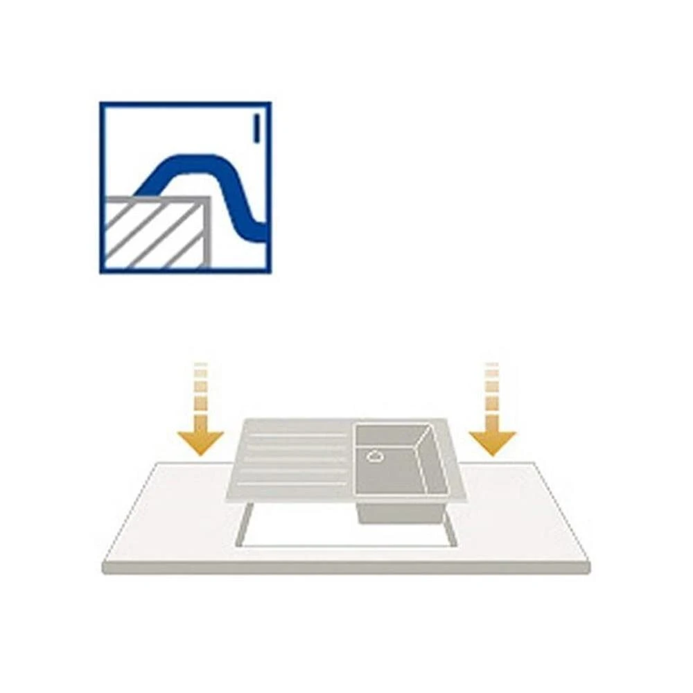 Pyramis Einbauspüle SPARTA (100X50) 1 1/2B 1 D Leinen 4 Pyramis Einbauspüle SPARTA (100X50) 1 1/2B 1 D Leinen – Bild 4