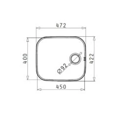 Pyramis Unterbaubecken IRIS (45X40) UB 7 Pyramis Unterbaubecken IRIS (45X40) UB -Spulen Pro Verkauf pyramis unterbaubecken iris 45x40 ub3