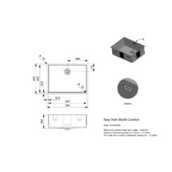 Reginox Einbaubecken New York 55x40 Edelstahl Seidenglanz -Spulen Pro Verkauf reginox einbaubecken new york 55x40 edelstahl seidenglanz3