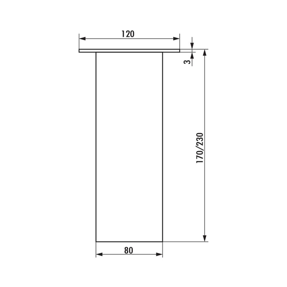 Rhodos 1, Konsole, Edelstahlfarbig 2 Rhodos 1, Konsole, Edelstahlfarbig – Bild 2