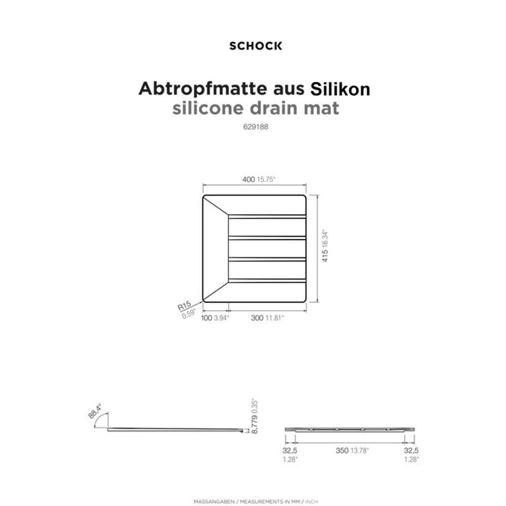 Schock Abtropfmatte Aus Silikon, Zum Anlegen An Spülbecken 3 Schock Abtropfmatte Aus Silikon, Zum Anlegen An Spülbecken – Bild 3