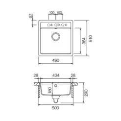 Schock Einbaubecken Cristadur Mono N-100 S FB Flächenbündig Einbaubar -Spulen Pro Verkauf schock einbaubecken cristadur mono n 100 s fb flaechenbuendig einbaubar3
