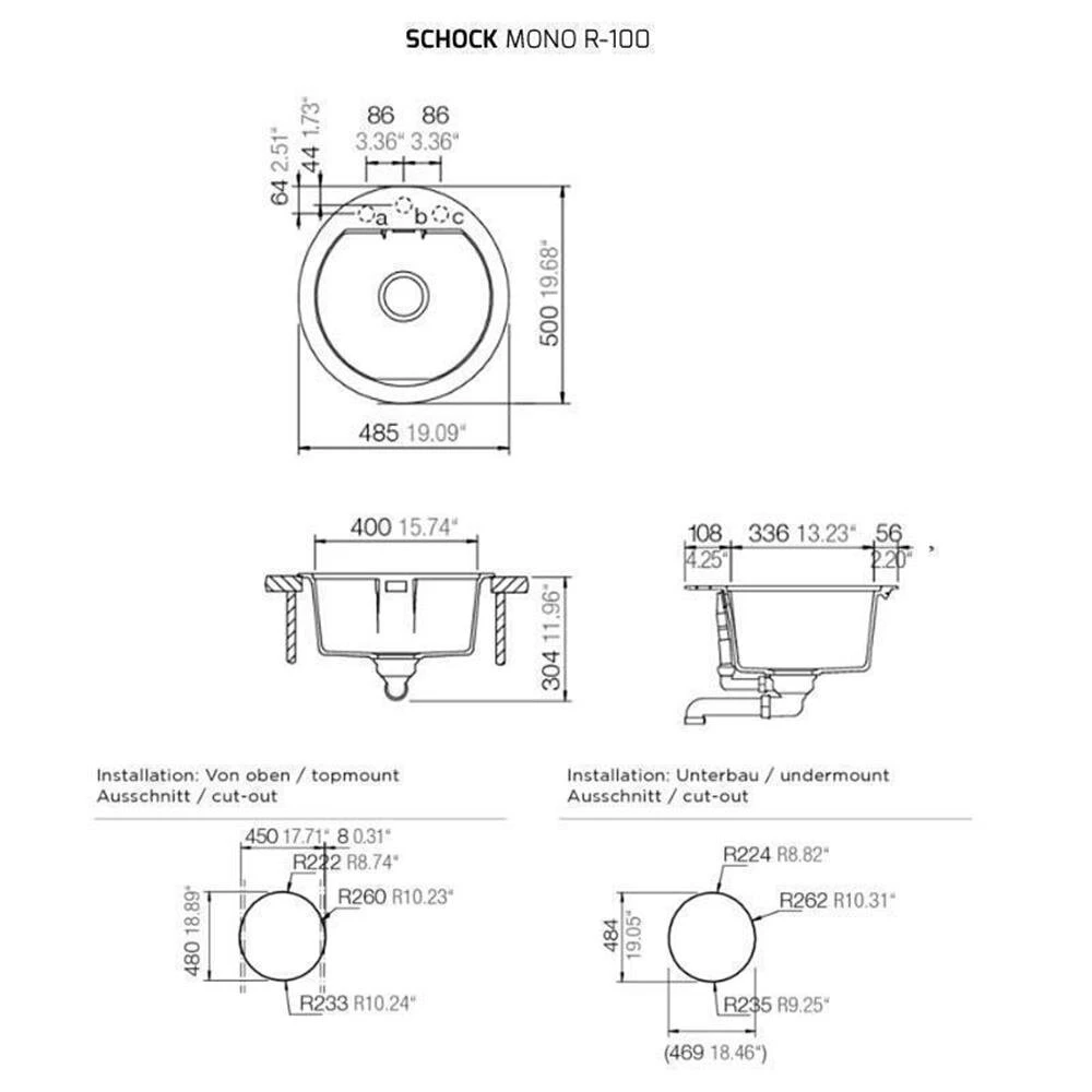 Schock Einbauspüle Cristadur Mono R-100 A 3 Schock Einbauspüle Cristadur Mono R-100 A – Bild 3