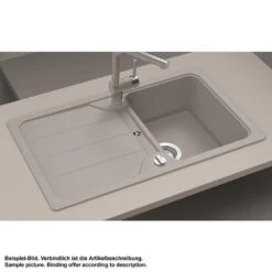 Schock Einbauspüle Cristalite Formhaus D-100 A, Farbe Nero (GNE), Exzenterbedienung -Spulen Pro Verkauf schock einbauspuele cristalite formhaus d 100 a farbe nero gne exzenterbedienung6