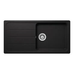 Schock Einbauspüle Cristalite Formhaus D-100 L A Nero GNE Exzenterbedienung