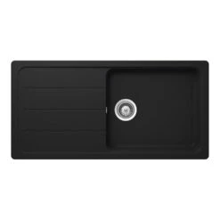 Schock Einbauspüle Cristalite Formhaus D-100 L A Onyx GON Exzenterbedienung