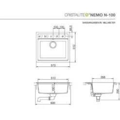 Schock Einbauspüle Cristalite Nemo N-100 A 7 Schock Einbauspüle Cristalite Nemo N-100 A -Spulen Pro Verkauf schock einbauspuele cristalite nemo n 100 a3