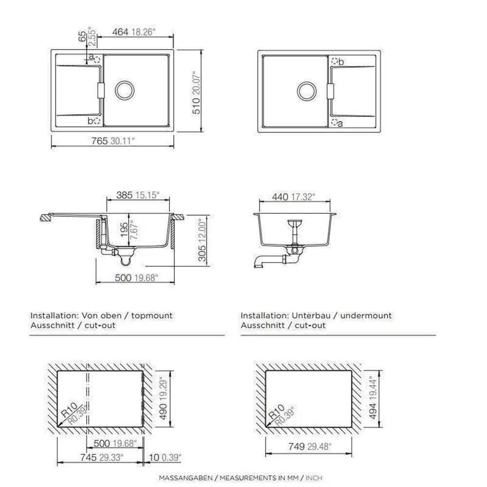 Schock Unterbauspüle Cristadur Mono D-100 U 3 Schock Unterbauspüle Cristadur Mono D-100 U – Bild 3