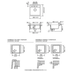 Schock Unterbauspüle Cristadur Mono N-100 S U -Spulen Pro Verkauf schock unterbauspuele cristadur mono n 100 s u3