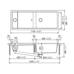 Schock Unterbauspüle Cristadur Prepstation D-150 U -Spulen Pro Verkauf schock unterbauspuele cristadur prepstation d 150 u3