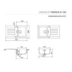 Schock Unterbauspüle Cristadur Signus D-100 U -Spulen Pro Verkauf schock unterbauspuele cristadur signus d 100 u3