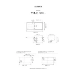 Schock Unterbauspüle Cristadur Tia D-100L U -Spulen Pro Verkauf schock unterbauspuele cristadur tia d 100l u3