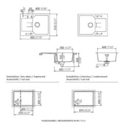 Schock Unterbauspüle Cristalite Manhattan D-100 S U -Spulen Pro Verkauf schock unterbauspuele cristalite manhattan d 100 s u3
