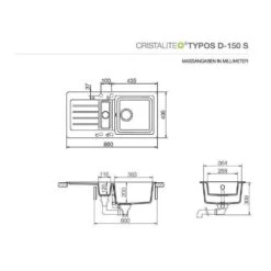 Schock Unterbauspüle Cristalite Typos D-150 S U 7 Schock Unterbauspüle Cristalite Typos D-150 S U -Spulen Pro Verkauf schock unterbauspuele cristalite typos d 150 s u3